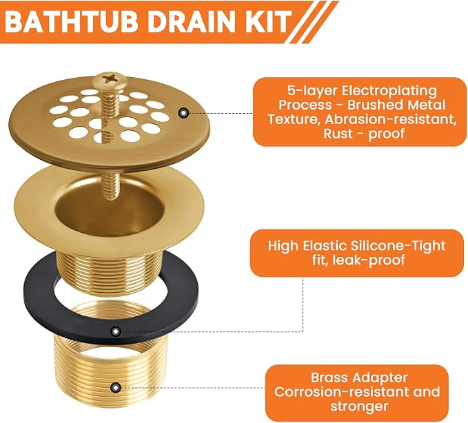 Bathtub Drain Stopper Trip Lever - Image 2