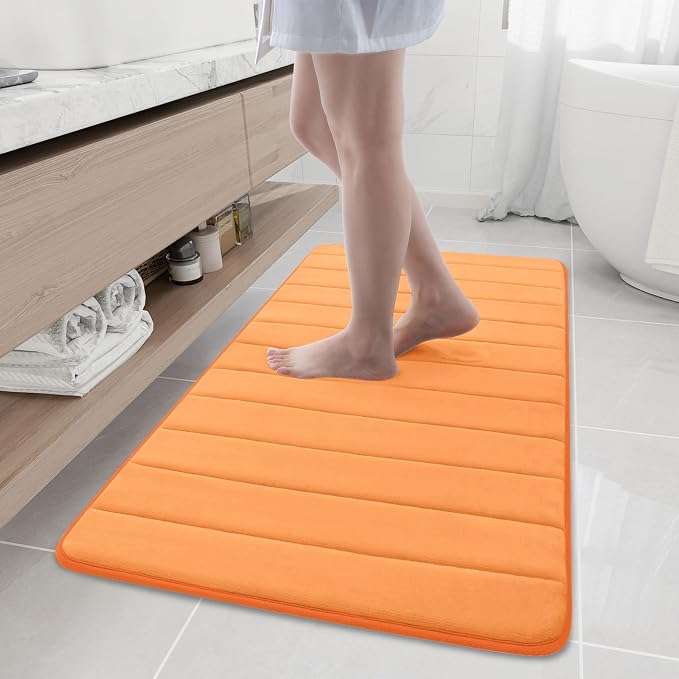 Buganda Memory Foam Bath Mat, Ultra Soft and Non-Slip Bathroom Rugs, Water by Buganda