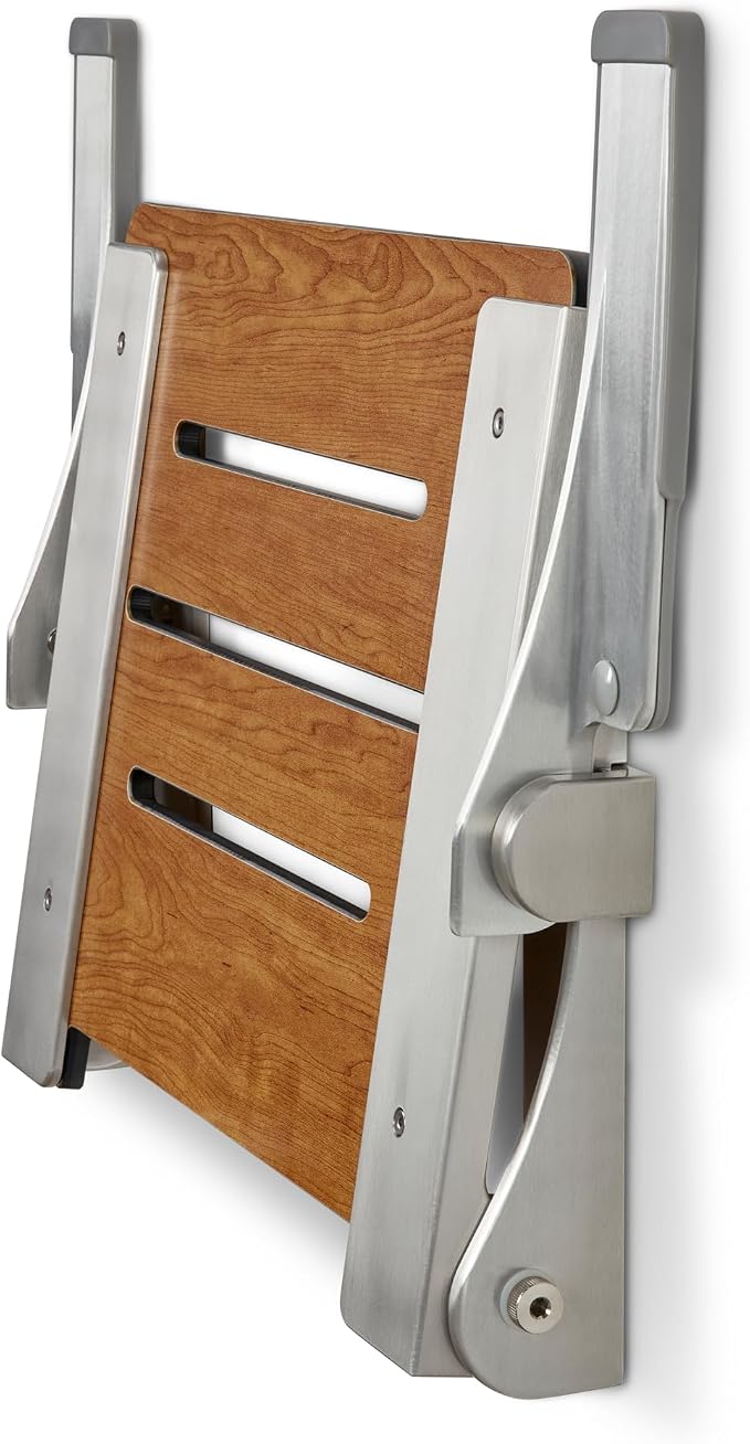 Seachrome Silhouette Comfort Folding Wall Mount Shower Bench Seat - Image 8