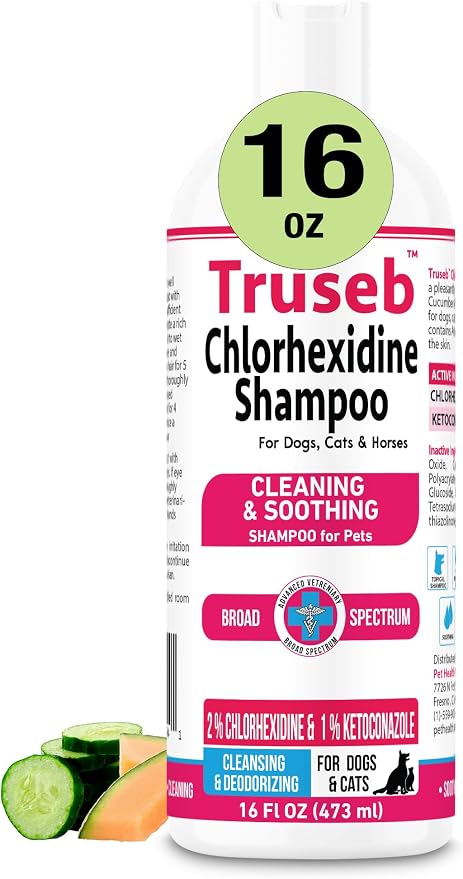 Truseb Topical Ketoconazole and Chlorhexidine Shampoo by Pet+Health+Pharma