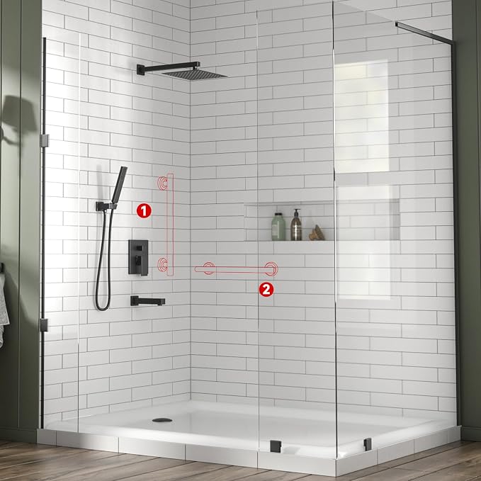 Lava Odoro Shower Grab Bar, Modern Stainless Steel Handicap Grab Bar - Image 9