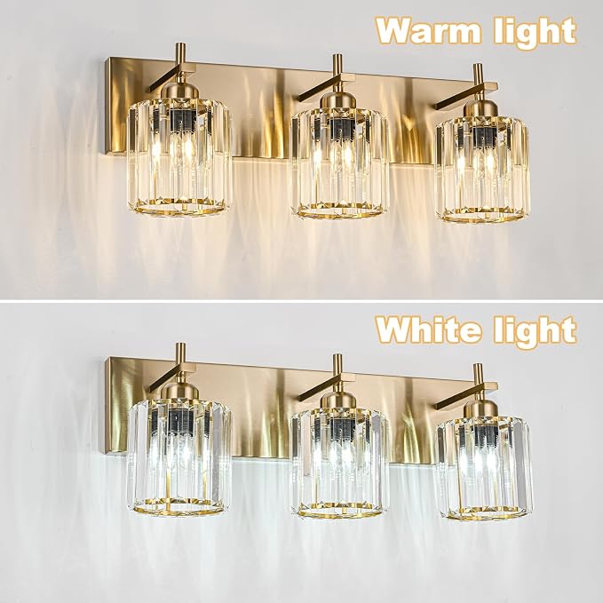 Modern Crystal Bathroom Vanity Lights, Crystal Wall Lighting - Image 5