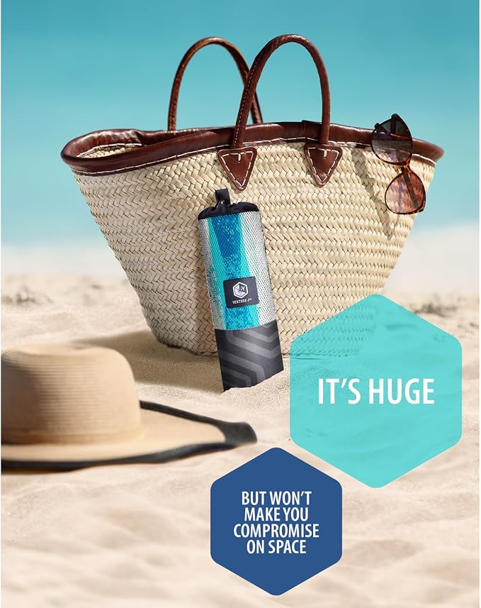 VENTURE 4TH Microfiber Beach Towel: Quick-Dry, Sandproof and Lightweight - Image 4
