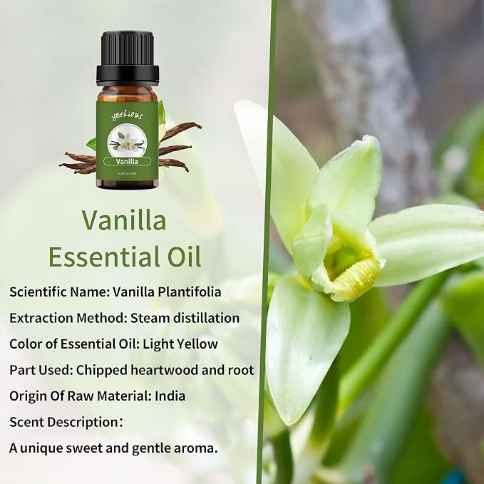 yethious Vanilla Essential Oil for Diffuser Organic Vanilla Lavender Essential - Image 3