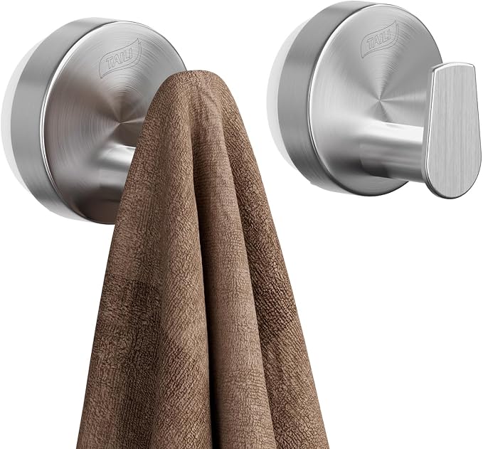 TAILI Stylish 304 Stainless Steel Bathroom Suction Hooks by TAILI