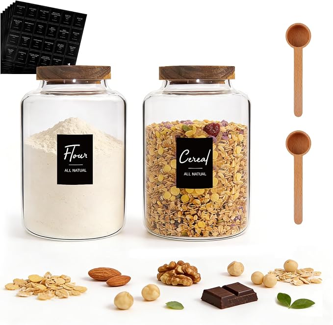 66oz Large Glass Storage Jar - Image 2