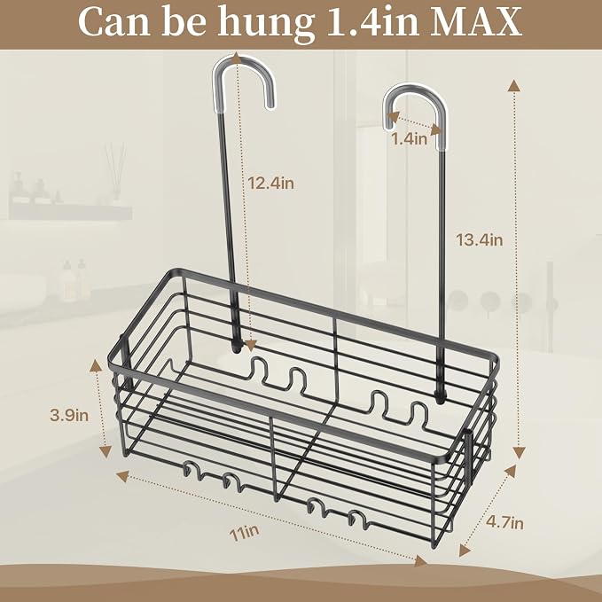 DELLAN Hanging Shower Rack, Shower Organizer Hanging - Image 4