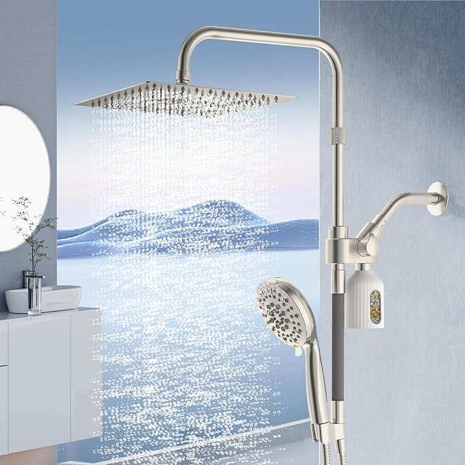 10" Filtered Rain Shower Head by HEROBAI