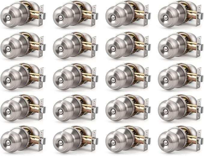 KNOBWELL Brushed Nickel Privacy Door Knobs by KNOBWELL