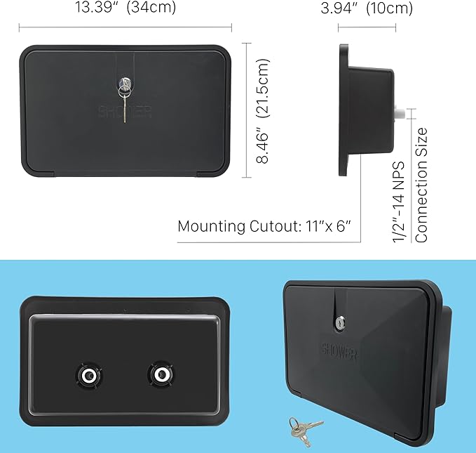RV Outdoor Shower Exterior Shower Box Kit - Image 6