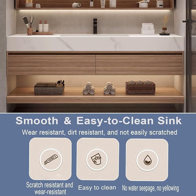 Wood Bathroom Vanity Set - Image 4