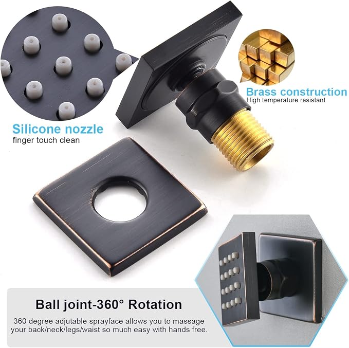 Enga Oil Rubbed Bronze Shower System - Image 4