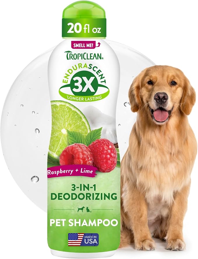 TropiClean Deodorizing Dog Shampoo, Powerful Odor Control, Long-Lasting by TropiClean