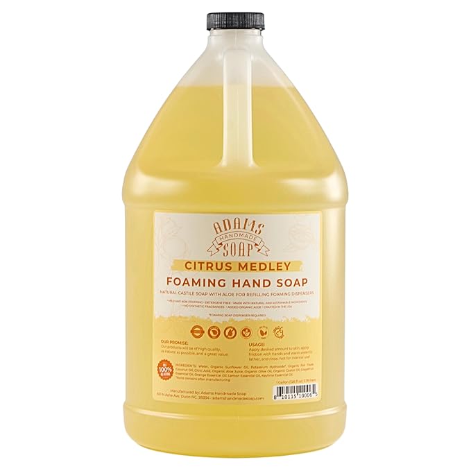 Adams Handmade Soap Liquid Foaming Soap 1 Gal by AdamsHandmadeSoap