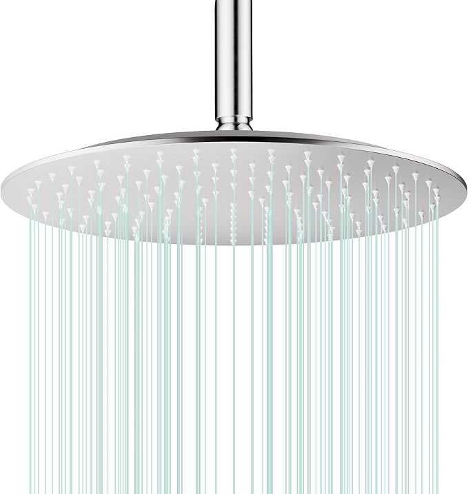 All Metal Rain Shower Head by AULEEND