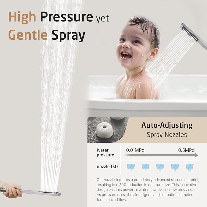 KES Bathtub Shower Faucet Set - Image 8