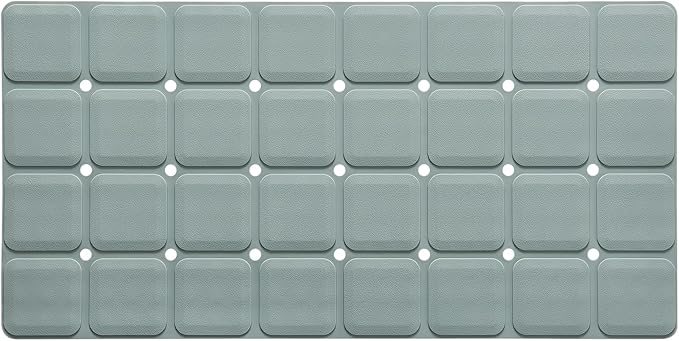 Silicone Bath Mat with Suction Cups – Non-Slip Foldable Bathtub & Shower Mat by Webos