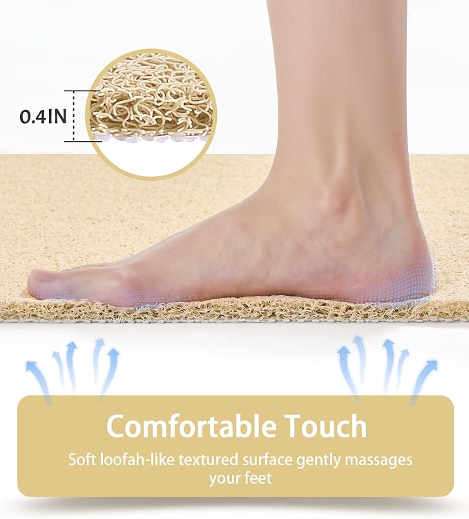 Mecko Non Slip Shower Mats, 17x30 Inch, Anti-Slip Bathtub Mats - Image 4