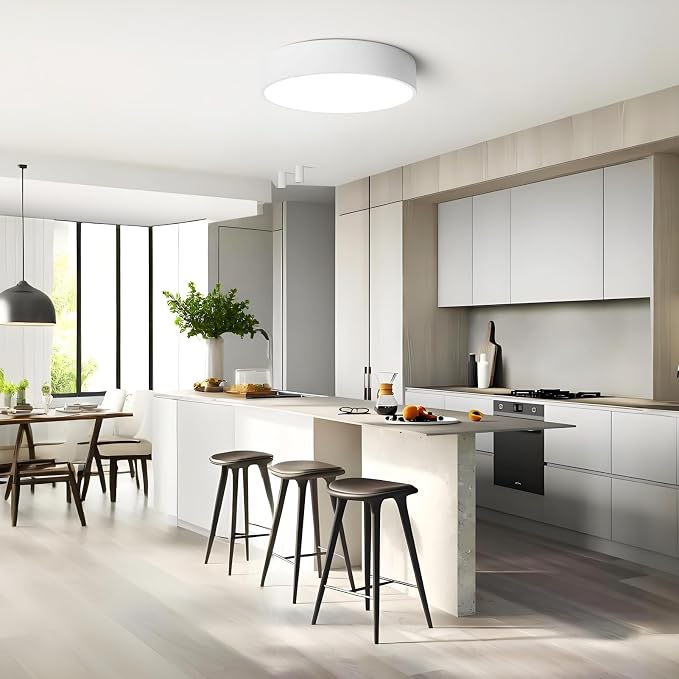 Dimmable LED Flush Mount Close to Ceiling Light Fixture, Living Room Lighting - Image 6