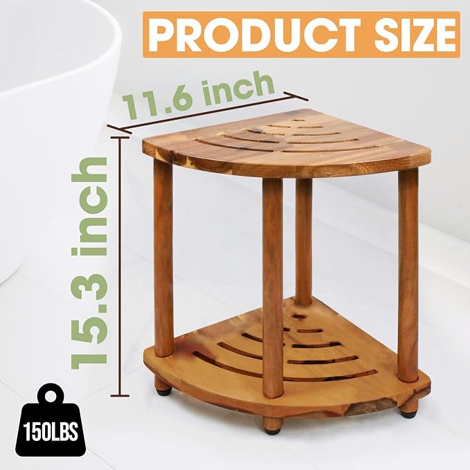 ENKEZI Shower Foot Rest 12 in - Image 2