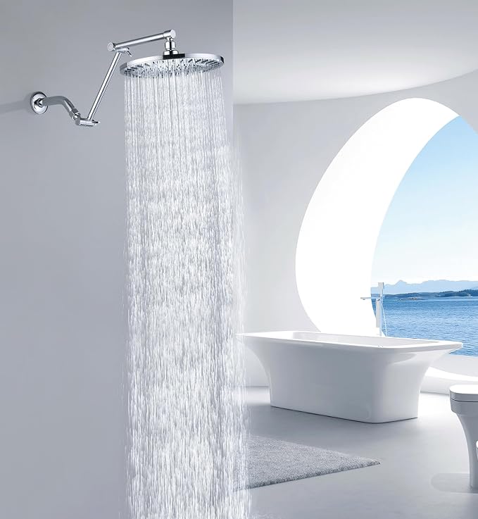 BRIGHT SHOWERS Brass Shower Arm Extender - Image 8