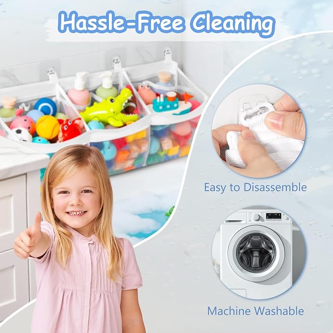 Criusia Extra Large Bath Toy Organizer - Image 9