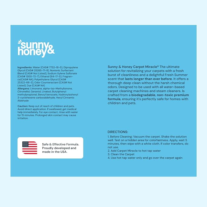Sunny & Honey Carpet Cleaner Solution - Image 8