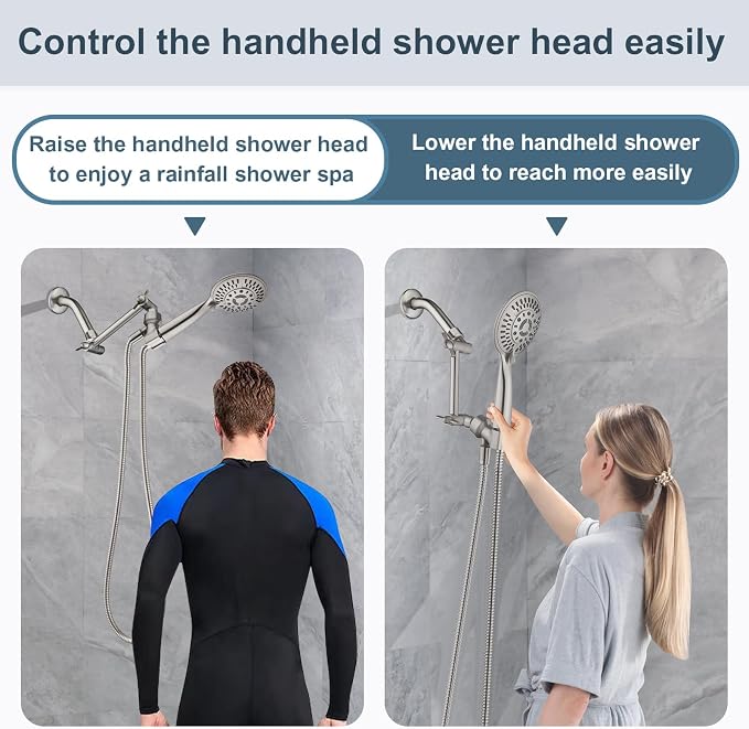 BRIGHT SHOWERS Brass Shower Arm Extender - Image 5