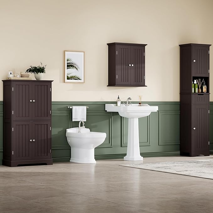 ChooChoo Bathroom Floor Cabinet, Modern Bathroom Storage Cabinet - Image 5
