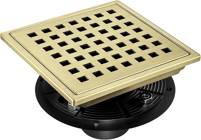 morefine Gold Shower Drain 6 inch by Unknown