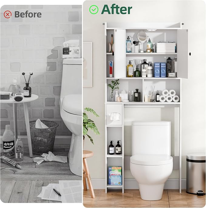 Over The Toilet Storage Cabinet - Image 4