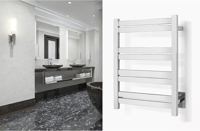 WarmlyYours Heated Towel Warmer Rack, Integrated On/Off Switch - Image 10