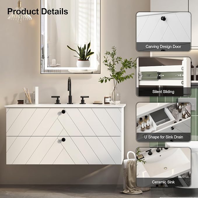 36 inch Floating Bathroom Vanity - Image 4