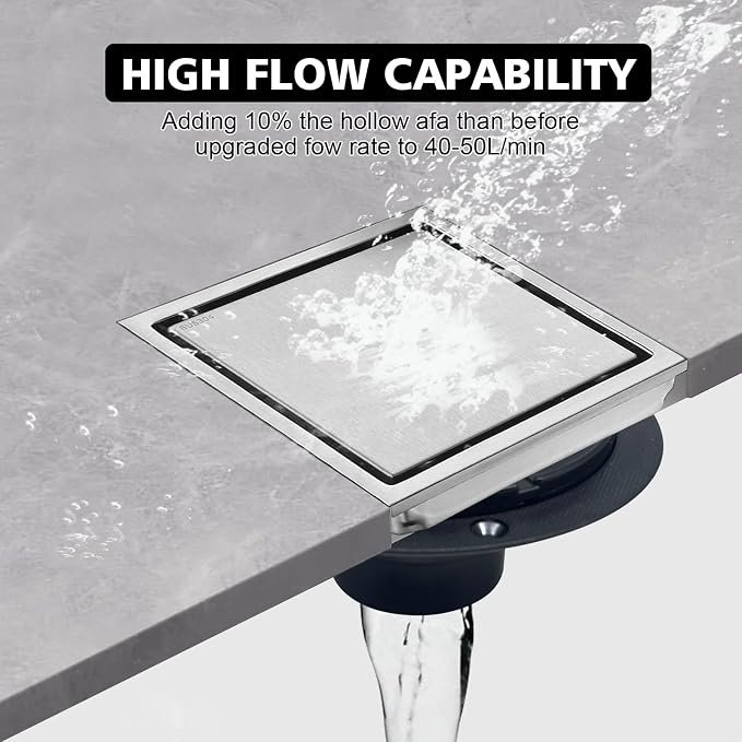 4 Inch Square Shower Drain - Image 5