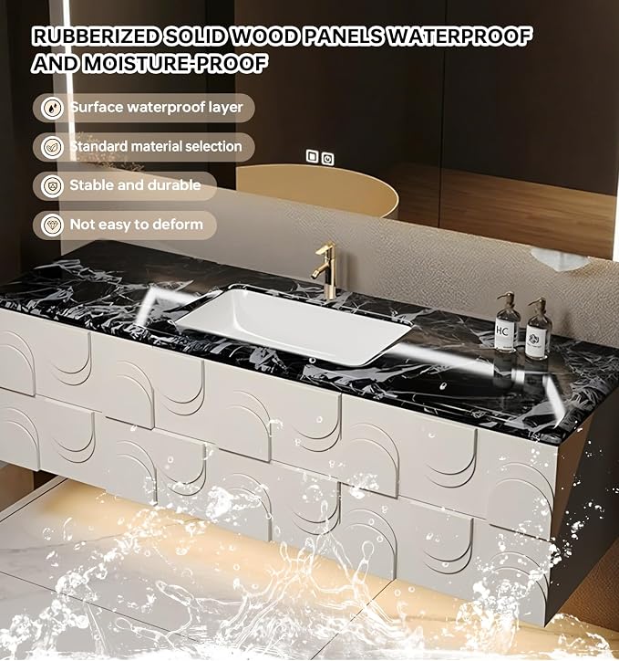 Floating Bathroom Vanity, Single Sink Vanity - Image 6