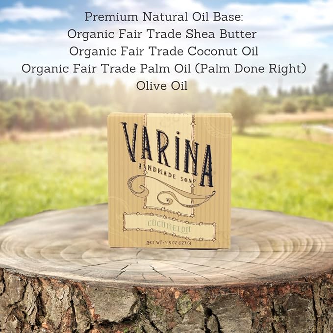 Natural Cucumelon Bar Soap - Image 2