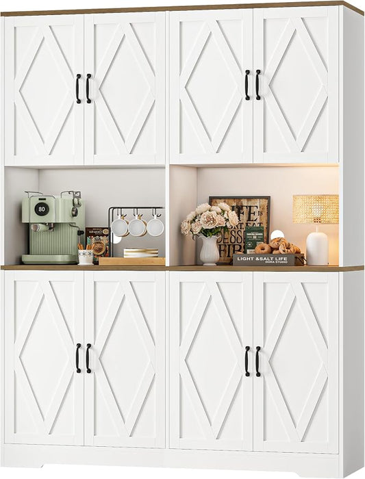 HOSTACK 71" Tall Pantry Cabinet, Large Kitchen Hutch by HOSTACK