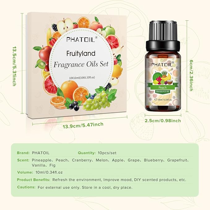 PHATOIL Coconut & Vanilla Fragrance Oils Set, - Image 6