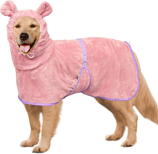 Dog Bathrobe Super Absorbent Towel Robe by HhiMyOct