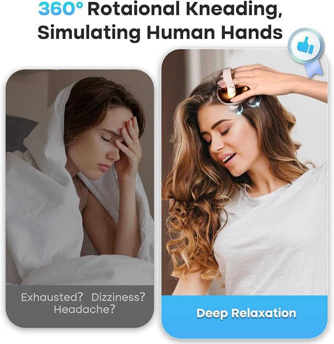 arboleaf Electric Scalp Massager Head Massager Scalp Stress Relax, 5 in 1 - Image 2