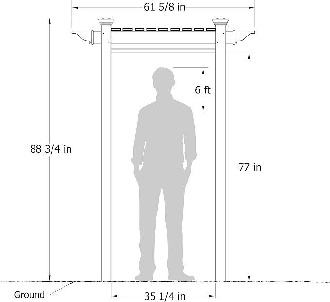 7.4ft H x 5.1ft W x 3.9ft L Zippity Oceanside Outside Shower Enclosure Kit - Image 4