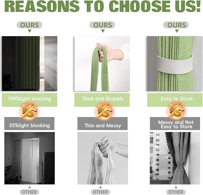 100% Blackout Fabric Folding Door Curtain - Image 5