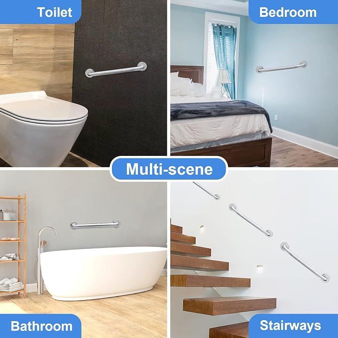Handicap Grab Bars, 2 Pack 18 Inch Shower Grab Bar - Image 6