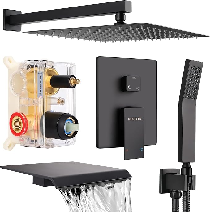 Wall Mounted Shower Faucet Set, Shower System by BetterQualityBetterLife