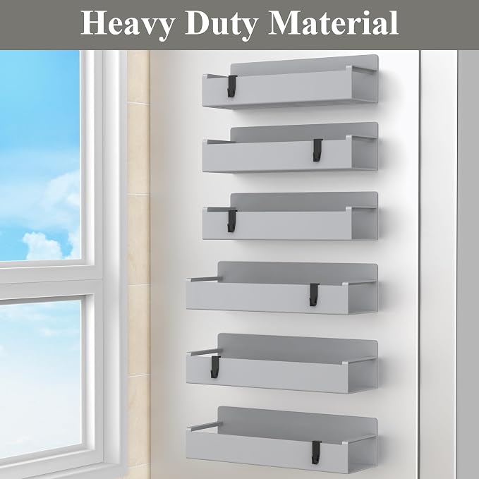 6 Pack Magnetic Spice Rack Organizer - Image 4