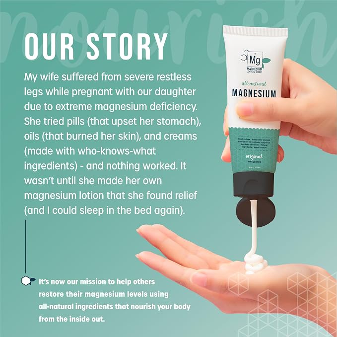 Unscented Magnesium Lotion for Sleep | 250mg per Teaspoon | We use Natural Shea - Image 6