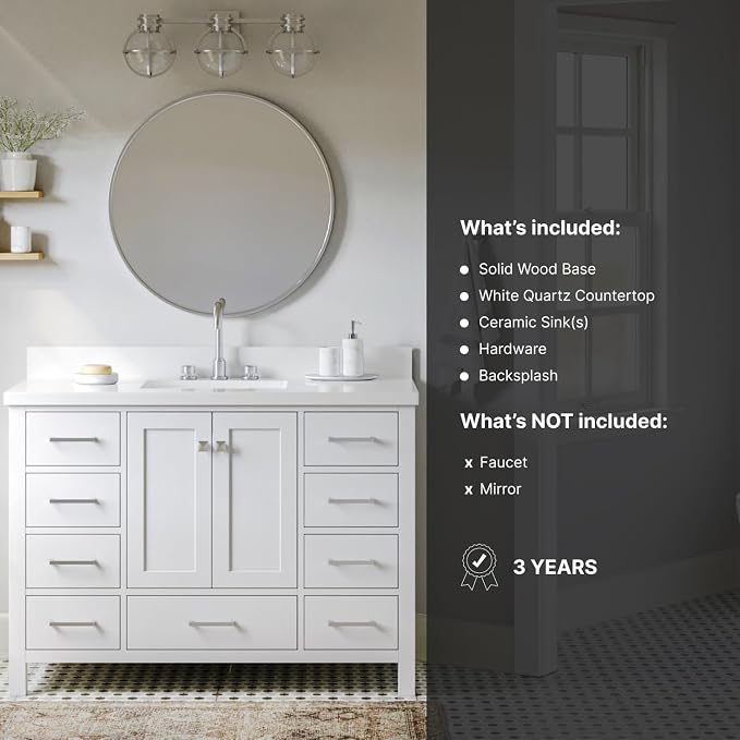 ARIEL 48 Inch Bathroom Vanity - Image 7