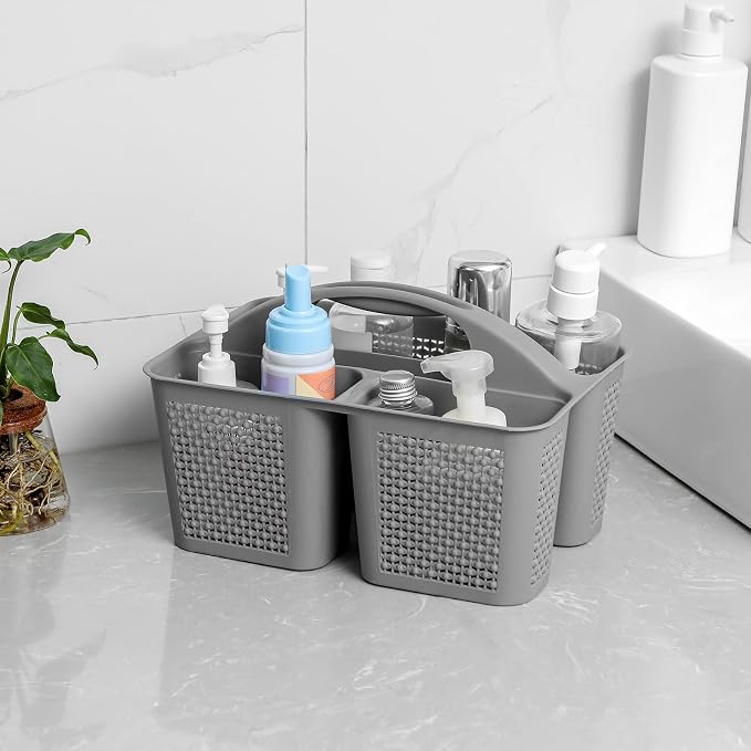 UUJOLY Plastic Portable Shower Caddy Bucket, Cleaning Shower Basket - Image 2