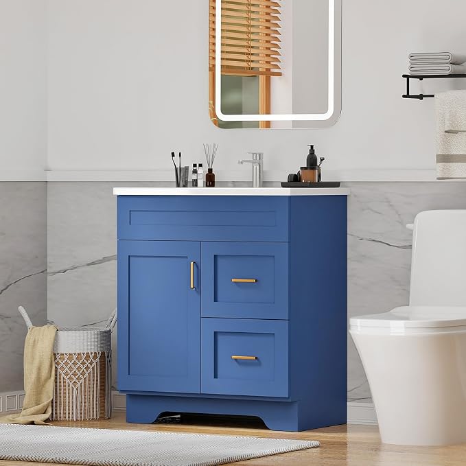 30-Inch Premium Wooden Bathroom Vanity - Image 8