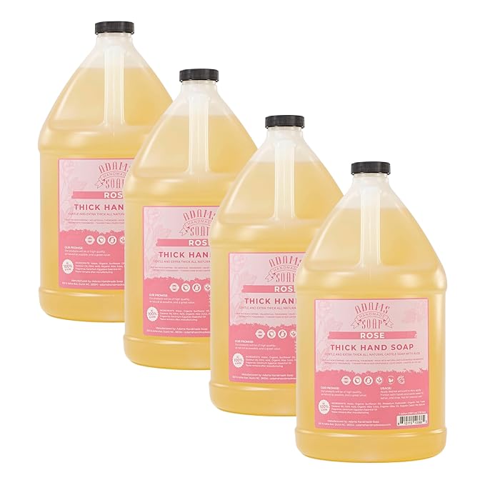 Adams Handmade Soap Thick Organic Castile Liquid Hand Soap 1 Gallon Refill by AdamsHandmadeSoap